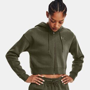 Under Armour Essential Fleece Playback Full-Zip Hoodie Cropped